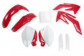 UFO Full Plastic Kit CRF250R 06-07 - Red / White